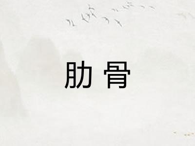 肋骨