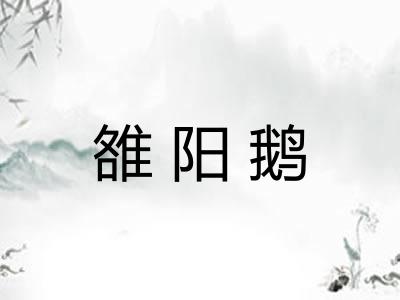 雒阳鹅