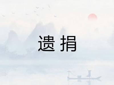 遗捐