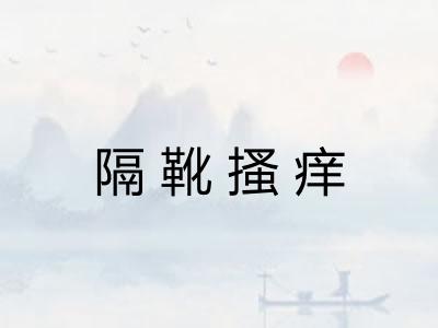 隔靴搔痒