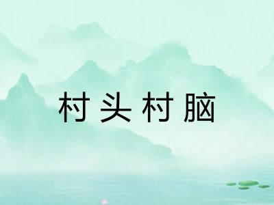 村头村脑