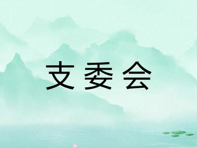 支委会