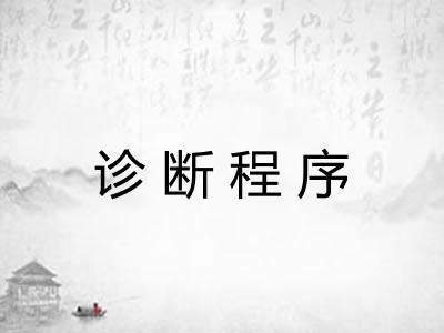 诊断程序