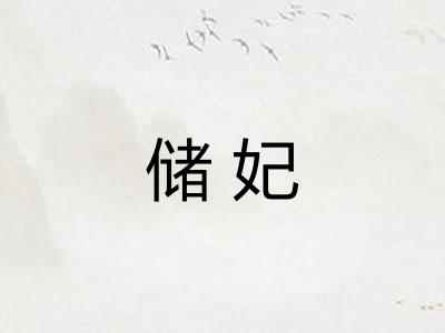 储妃