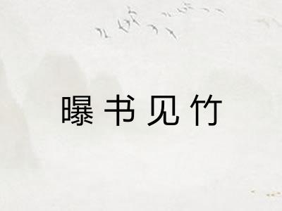 曝书见竹