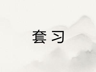 套习