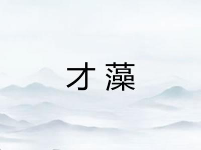 才藻
