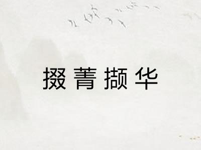 掇菁撷华