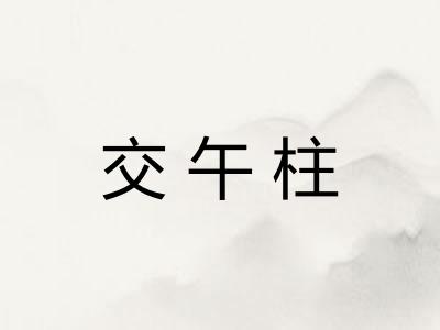 交午柱