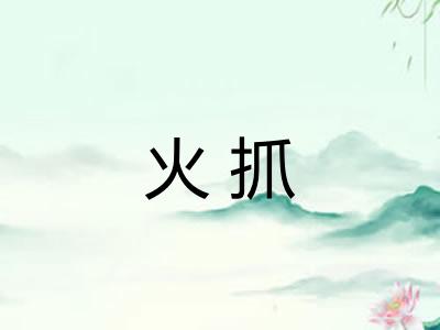 火抓