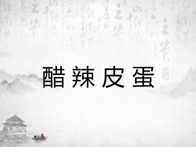醋辣皮蛋