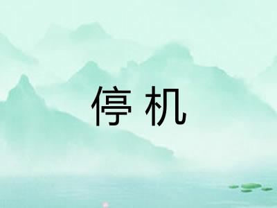 停机