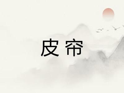 皮帘