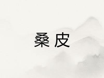 桑皮
