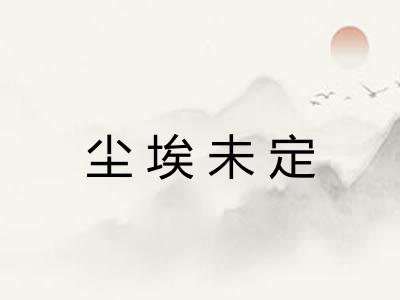 尘埃未定
