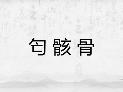 匄骸骨