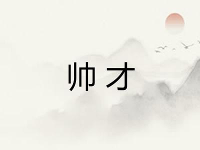 帅才