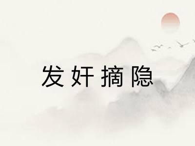发奸摘隐