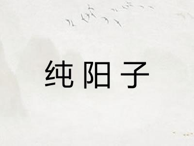 纯阳子