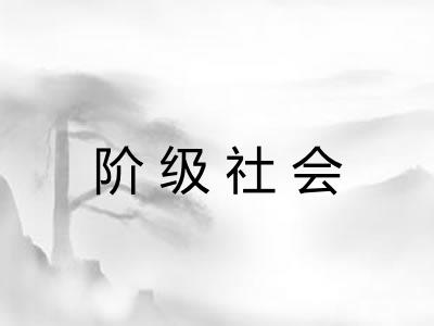 阶级社会