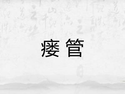 瘘管