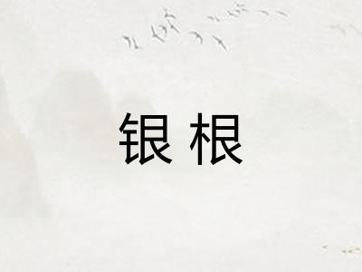 银根