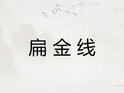 扁金线