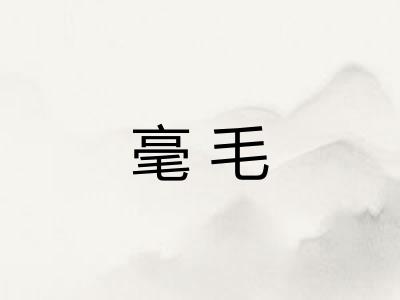 毫毛