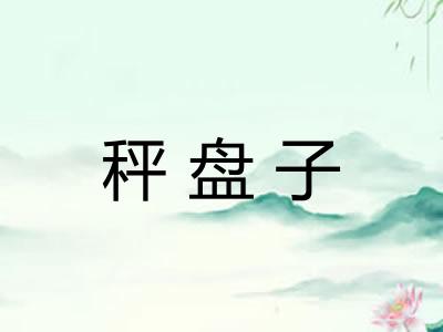 秤盘子