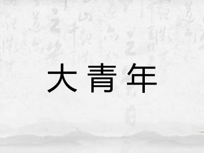 大青年
