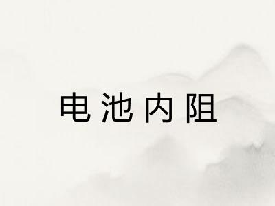 电池内阻