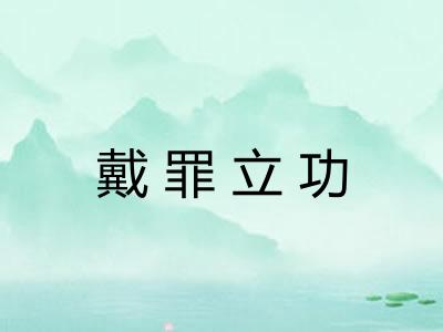 戴罪立功