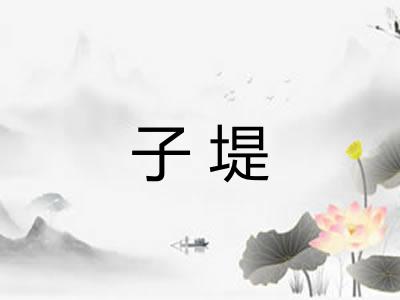 子堤