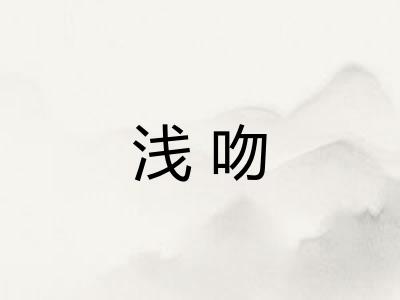 浅吻