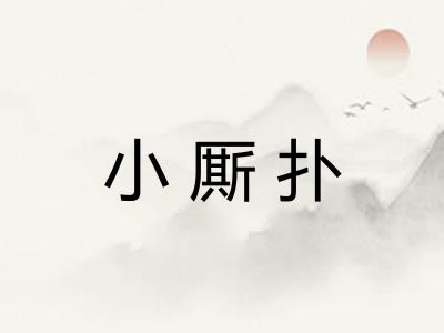 小厮扑