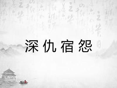 深仇宿怨