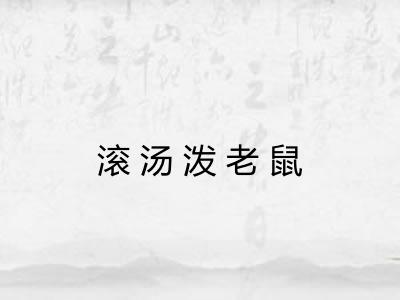 滚汤泼老鼠