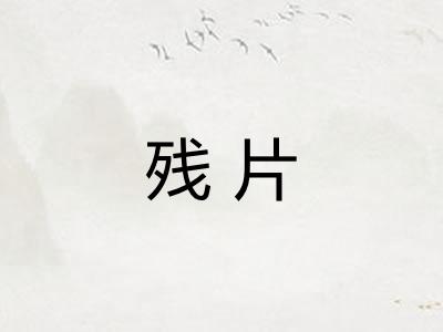 残片
