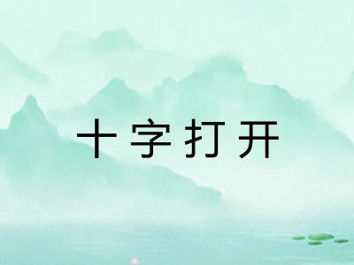 十字打开