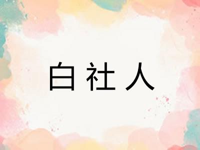 白社人