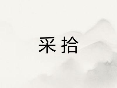 采拾