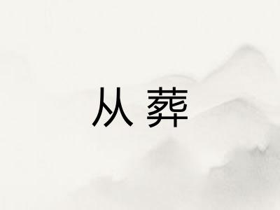 从葬