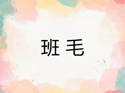 班毛