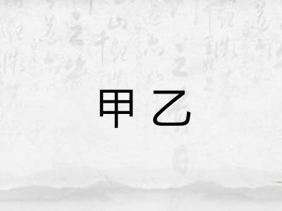 甲乙