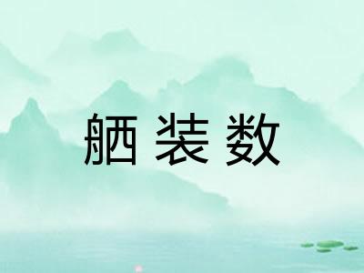 舾装数
