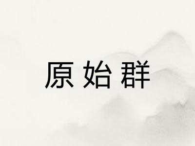 原始群