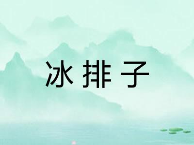 冰排子