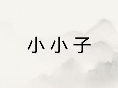 小小子