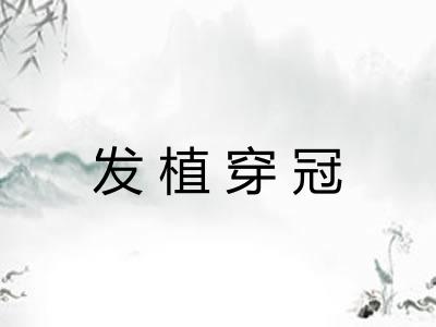 发植穿冠