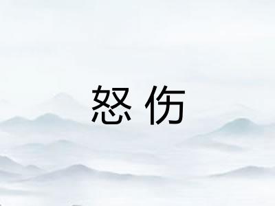 怒伤